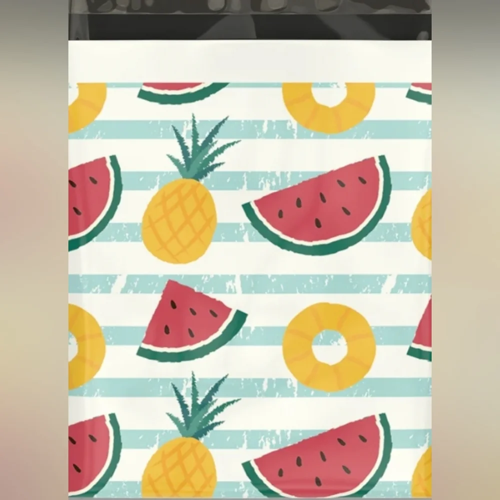 Set of 30 10x13 Poly Mailers Pineapple & Watermelon